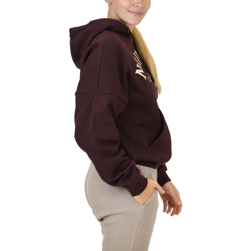 Pulover cu gluga Lodi Oversized Hoody - maro femei