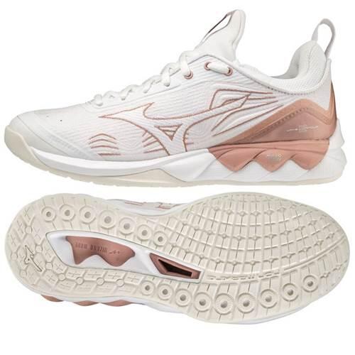 Zapatillas voleibol Mujer Mizuno Wave Luminous 2 Blanco