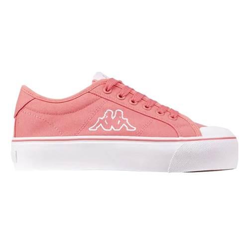 Kappa Boron Low PF chaussures femme rose et blanches