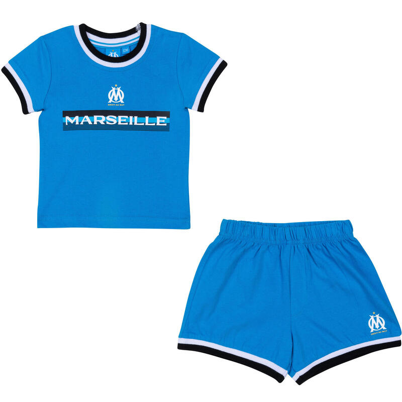 Ensemble bébé t-shirt short OM - officiel Olympique de Marseille