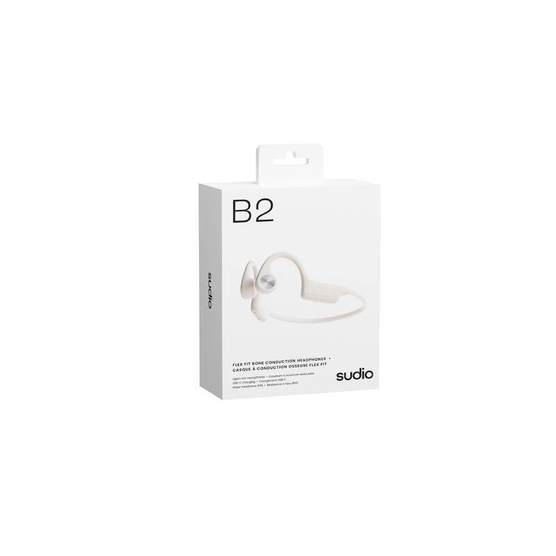 B2 OpenComm Bone Conduction Stereo Bluetooth Headset - Cream