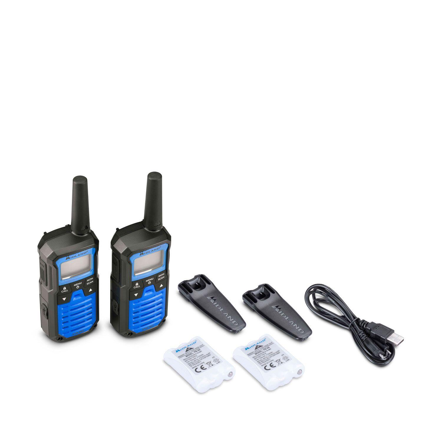 Pareja pmr446 de Walkie-Talkies XT50  PRO MIDLAND, hasta 8 Km 4/7