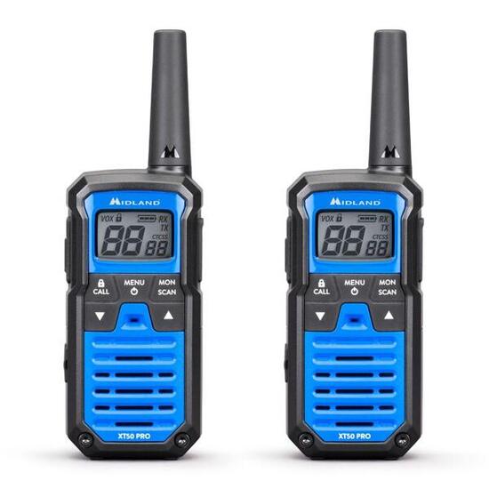 Midland XT50 PRO - Talkie‑Walkie PMR446/LPD 85 canaux lot de 2