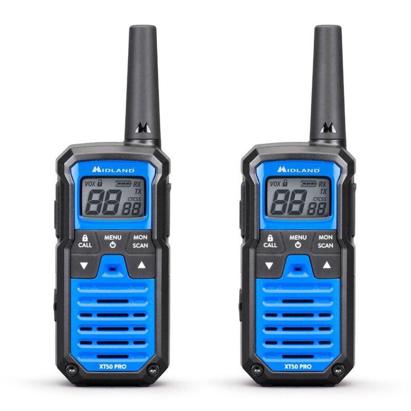 Pareja pmr446 de Walkie-Talkies XT50  PRO MIDLAND, hasta 8 Km