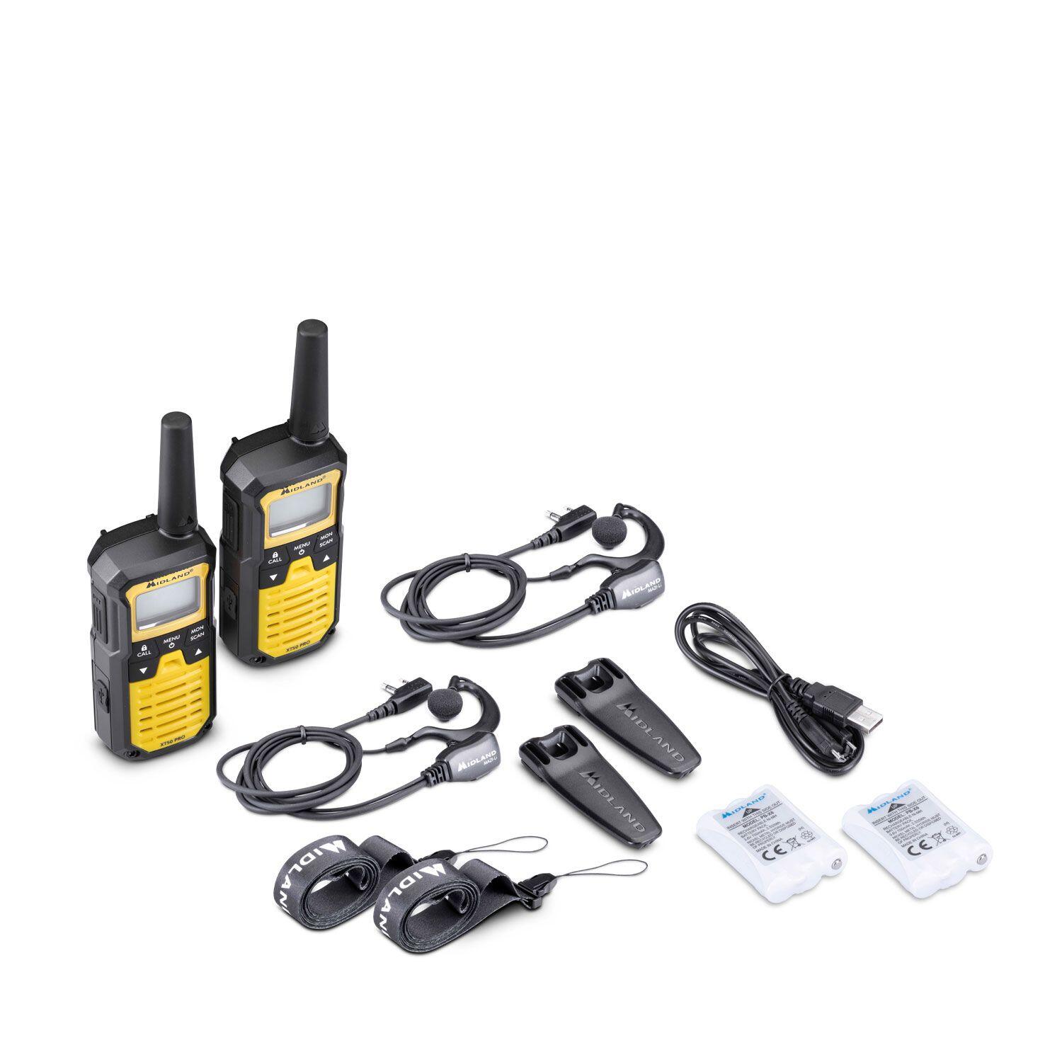 Midland XT50 PRO Hobby & Work - Lot de 2 talkies-walkies avec mallette 5/7