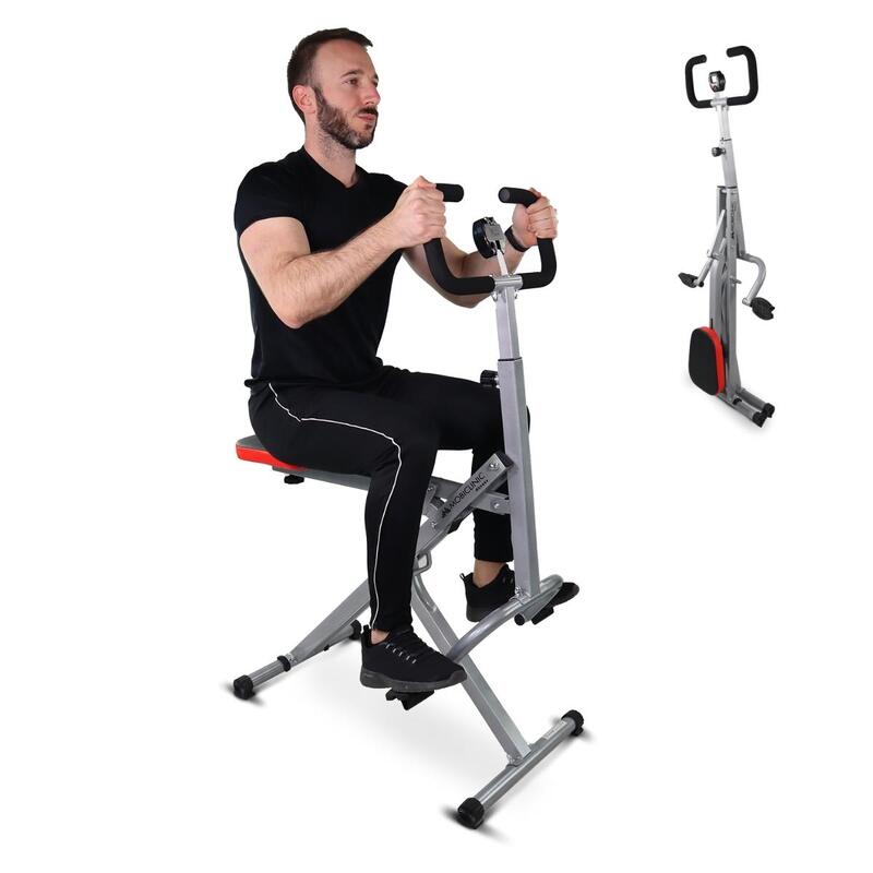 Máquina de exercícios abdominais para treino completo Dobrável e ajustável Aço