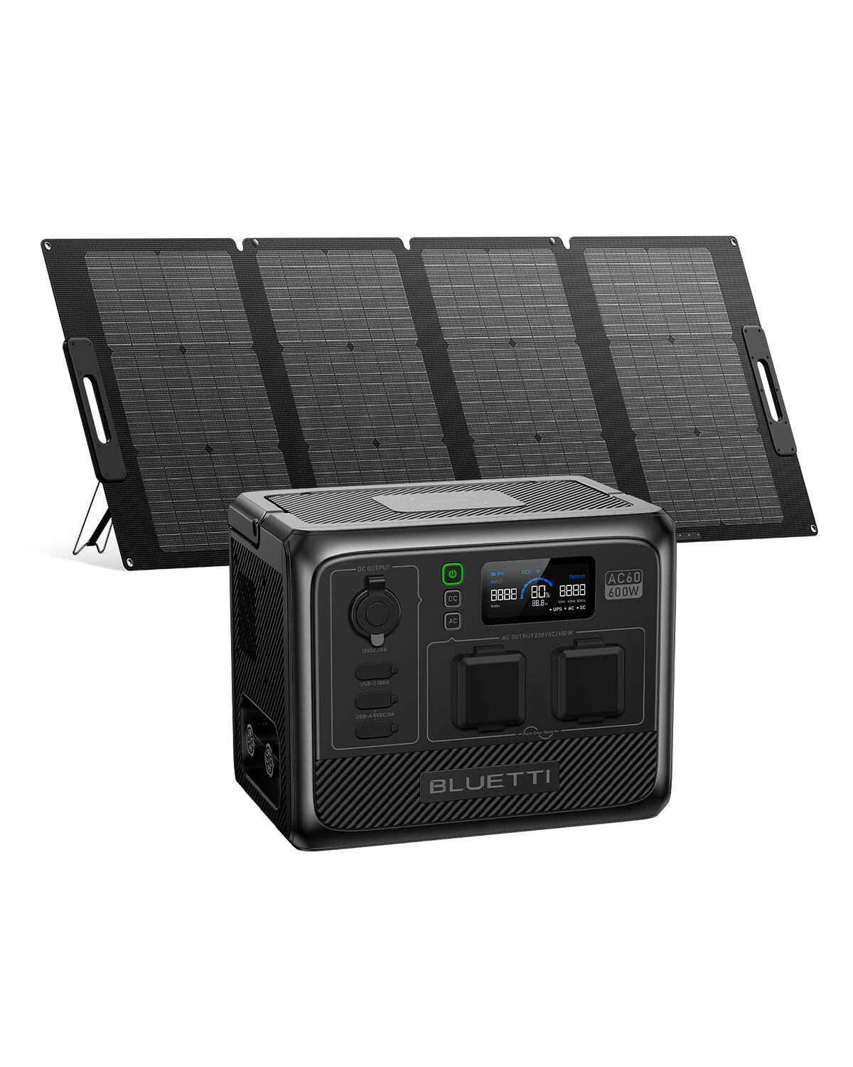 BLUETTI AC60+PV120 Solar Generator Kit for Home Backup, Camping, RV 1/7