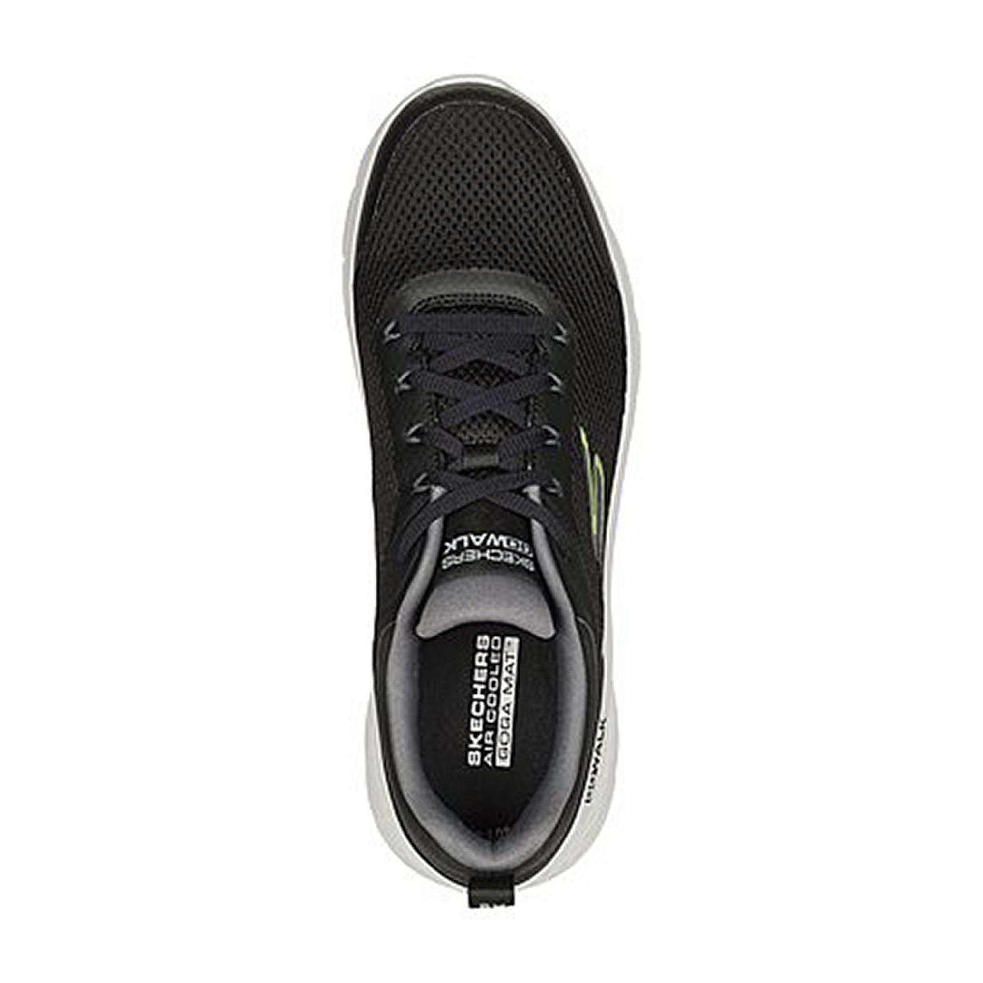 Zapatillas Deportivas Caminar Hombre Skechers 216495_BKGY Negras con Cordones 3/4