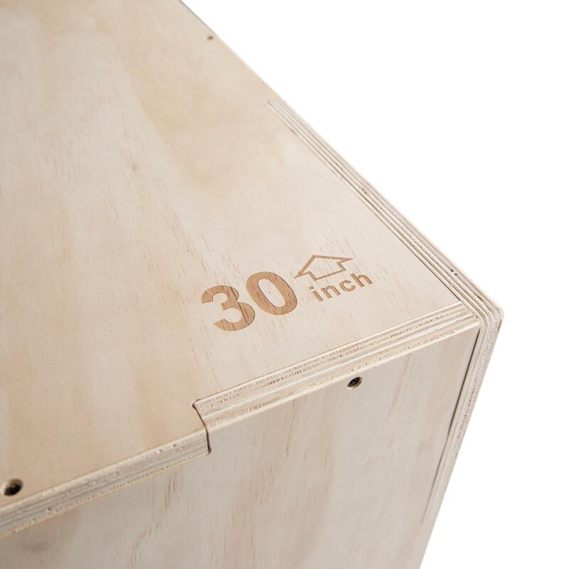 Plyo Box en bois  3-en-1 - Grand - 50 x 60 x 75 cm