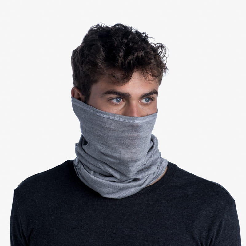 Neck warmers unisexes Merino Lightweight Solid Tube Scarf 5/7
