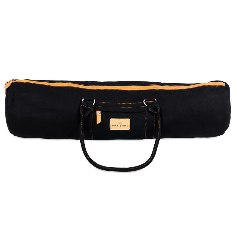 Bolsas para esterilla de yoga, bolsa de transporte con cremallera completa,  con correa ajustable, color negro