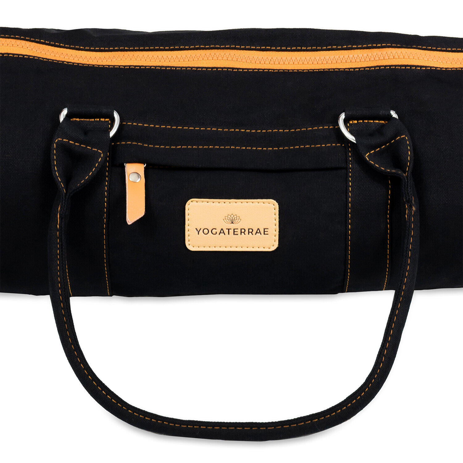 Bolsa de transporte para esterilla de yoga en lona de algodon doble cremallera Decathlon