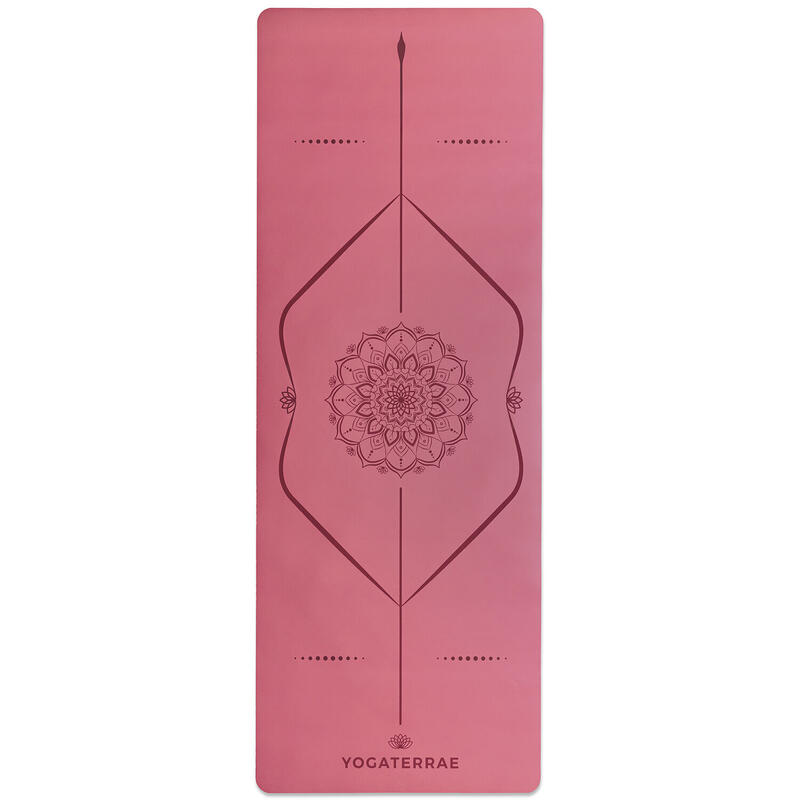 Tappetino yoga BORDEAUX D’EPOCA PU-Gomma naturale MANDALA + LINEAS + Borsa