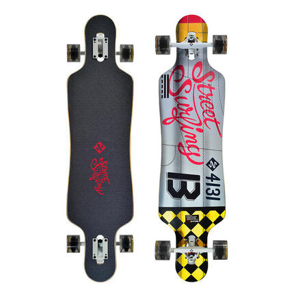 Longboard Curve Drop Through Freeride 39" Hunters