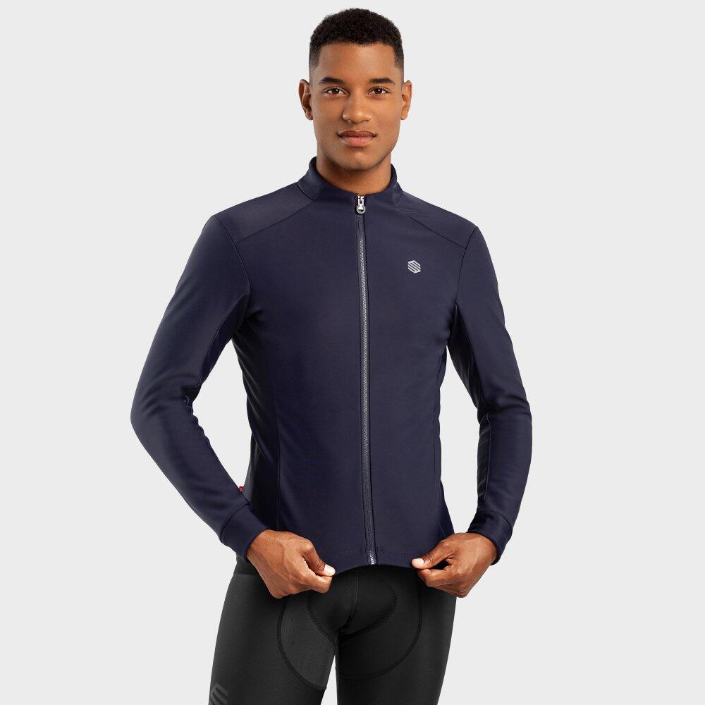 Men's softshell cycling jacket J1 Elba Navy Blue