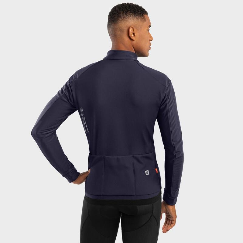 Heren Wielrennen softshell fietsjas J1 Elba SIROKO Marineblauw