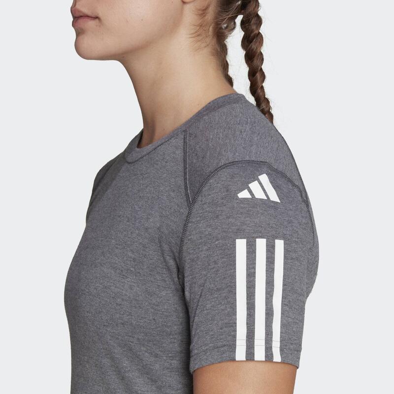 Train Essentials Train Cotton 3-Stripes Crop Tee