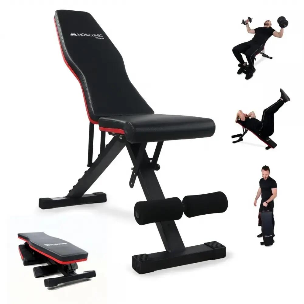 Weight bench foldable height adjustable seat training bench