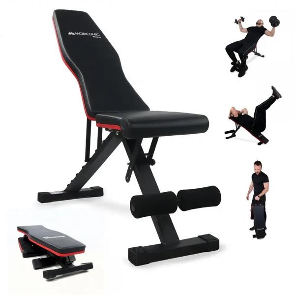 MOBICLINIC Banco de musculación Abdominales Plegable Asiento con altura regulable