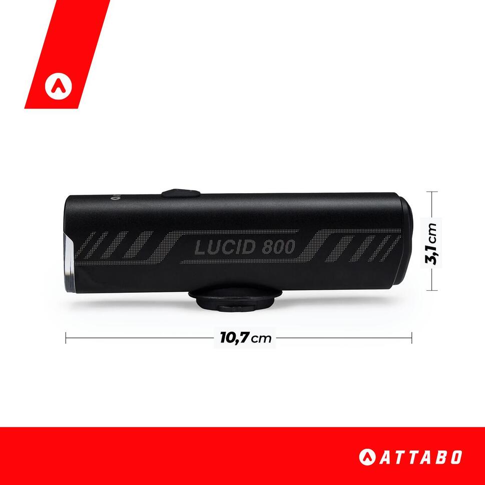 Lampka rowerowa przednia ATTABO LUCID 800