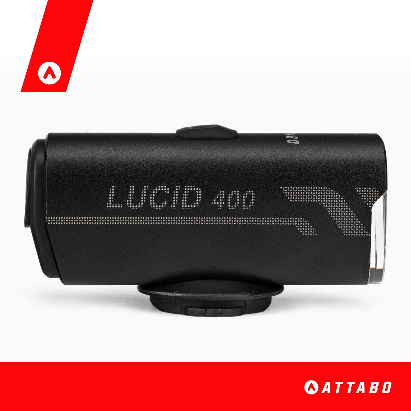 Feu avant de vélo ATTABO LUCID 400 6/7