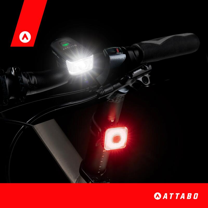 Set lumini ATTABO LUCID MINI & 20 pentru biciclete