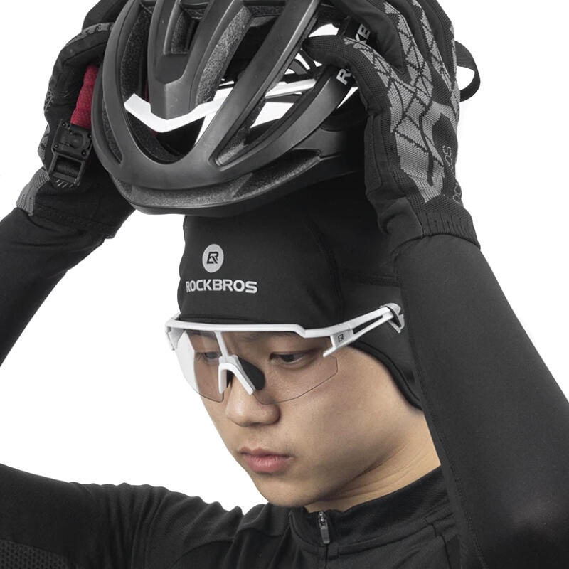Czapka rowerowa zimowa dla dorosłych Rockbros YPP044 z otworami na okulary 4/7