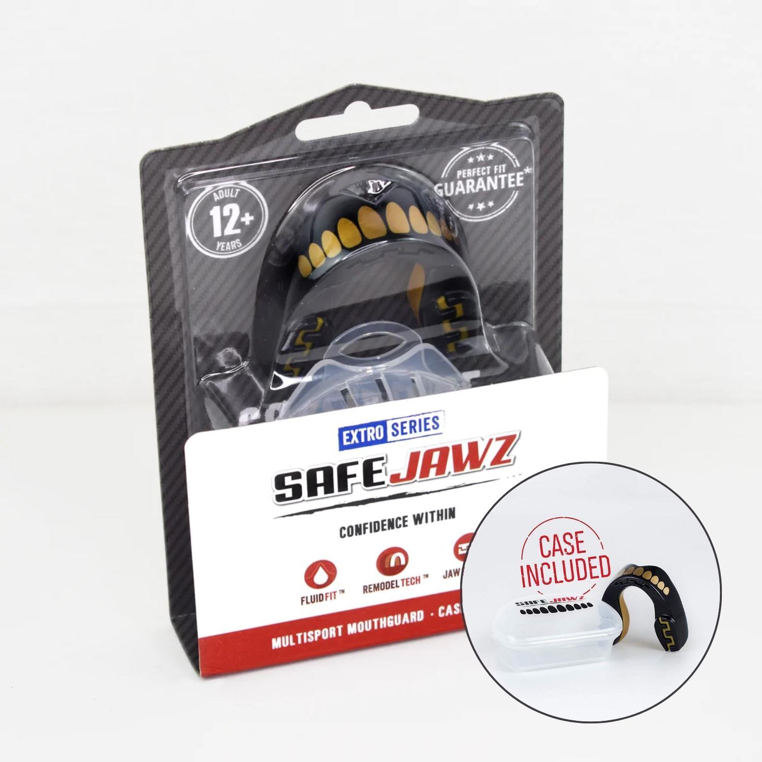 SafeJawz Extro Series Adult/Junior Self-Fit Mouth Guard 6/7