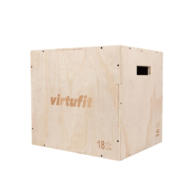 Caja Pliométrica - Caja Pequeña De Madera 3 En 1 - Pequeño - 40 X 45 X 50 Cm