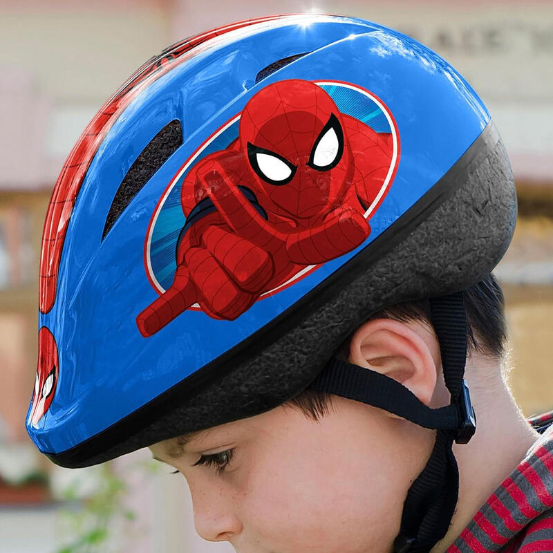 Spider-Man Casque de vélo Ajustable Bleu/Rouge taille 52-56 cm (S)