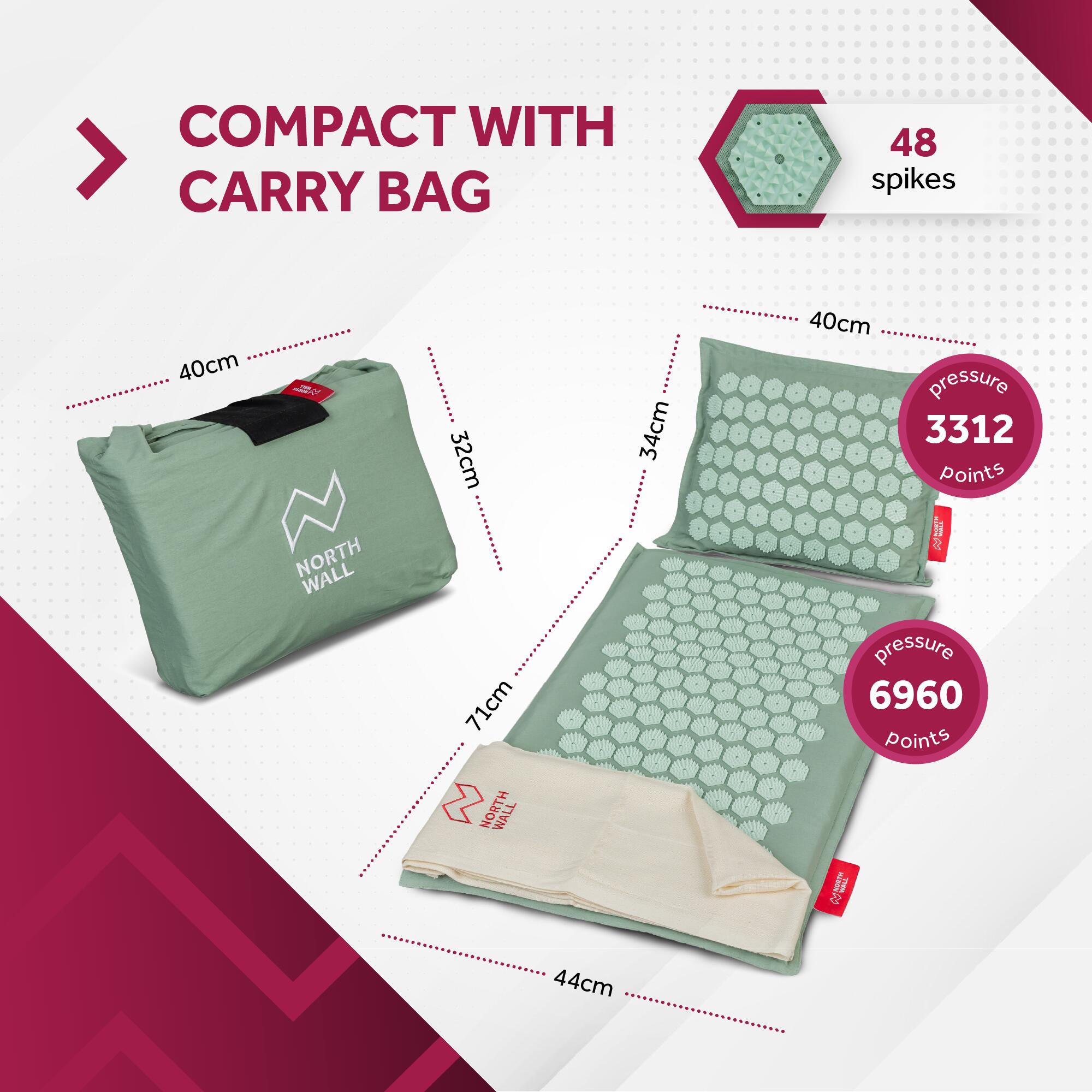Esterilla De Acupresión con almohada y bolsa - ECO 6/7
