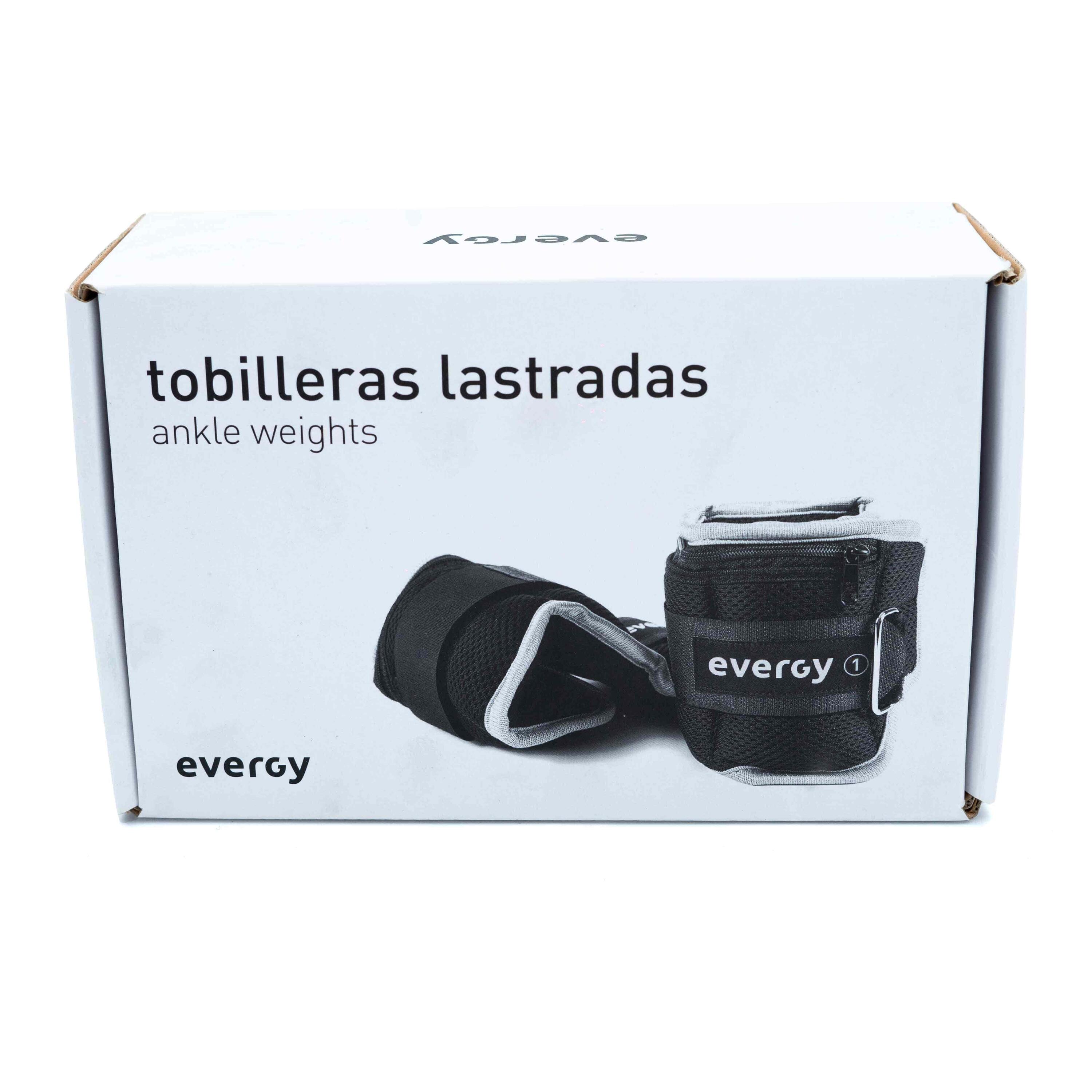 Tobilleras lastradas evergy 2kg (par) pesas tobilleras 2/7
