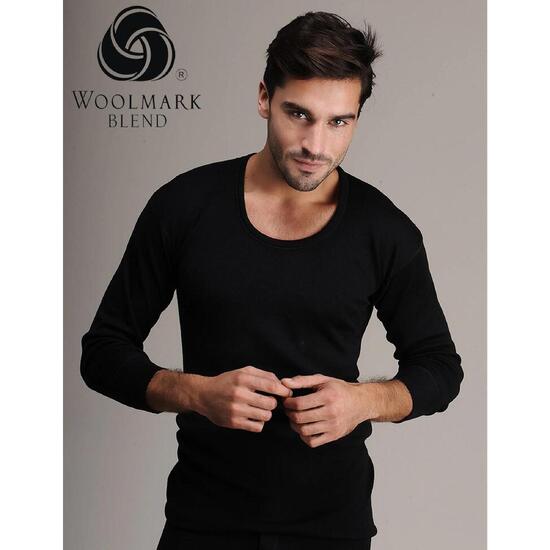 Męska Bielizna Bazowa z Długim Rękawem z Wełny Merino