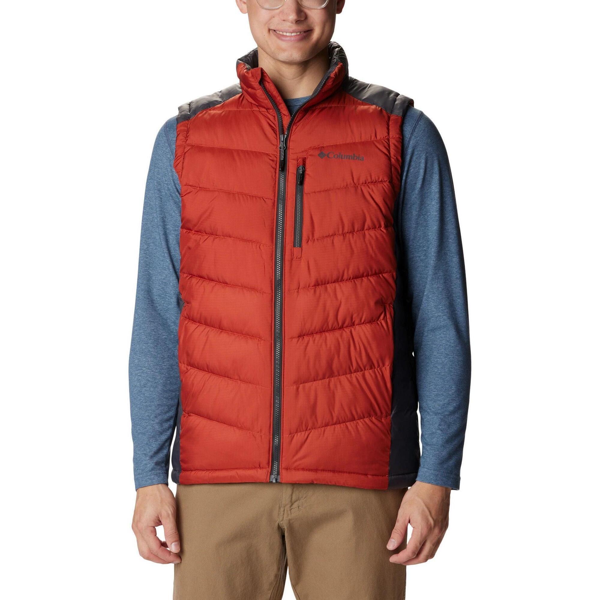Columbia - Gilet Hommes Labyrinth Loop - Gilet Sans Manche - Gris|rouge - 40 M - Decathlon