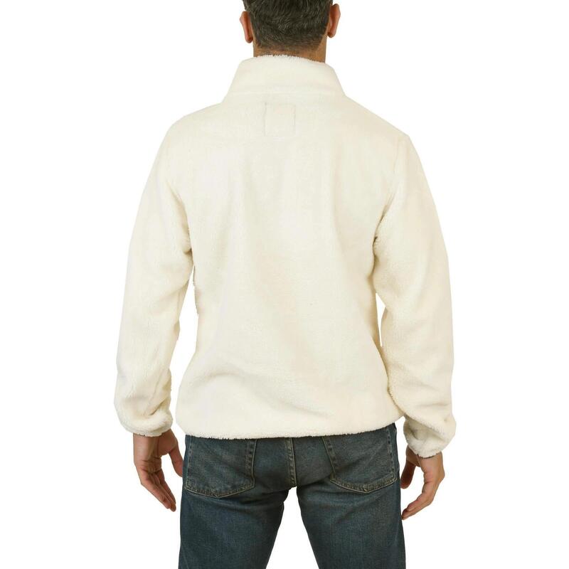 Nao 1/4 Zip Top férfi pulóver - fehér