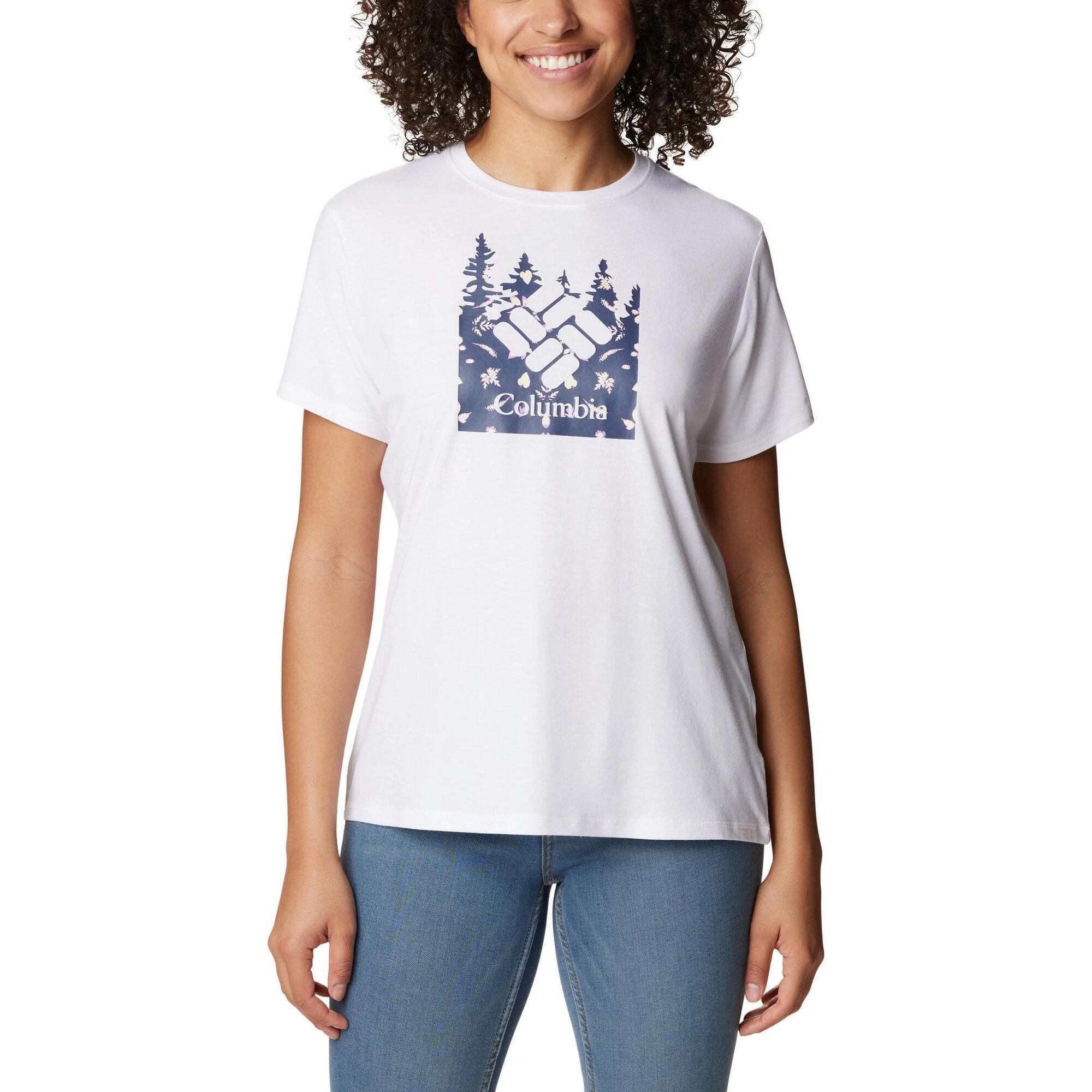Columbia - T-shirt Sport Femmes Sun Trek Graphic - T-shirt Manches Courtes - Blanc - 40 M - Decathlon