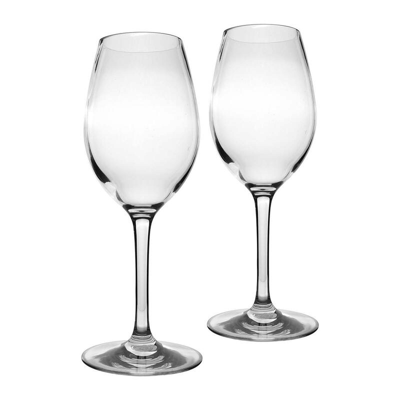 Weiß-Wein Gläser 2er Set Polycarbonat-Camping-Glas-Spülmaschinenfest