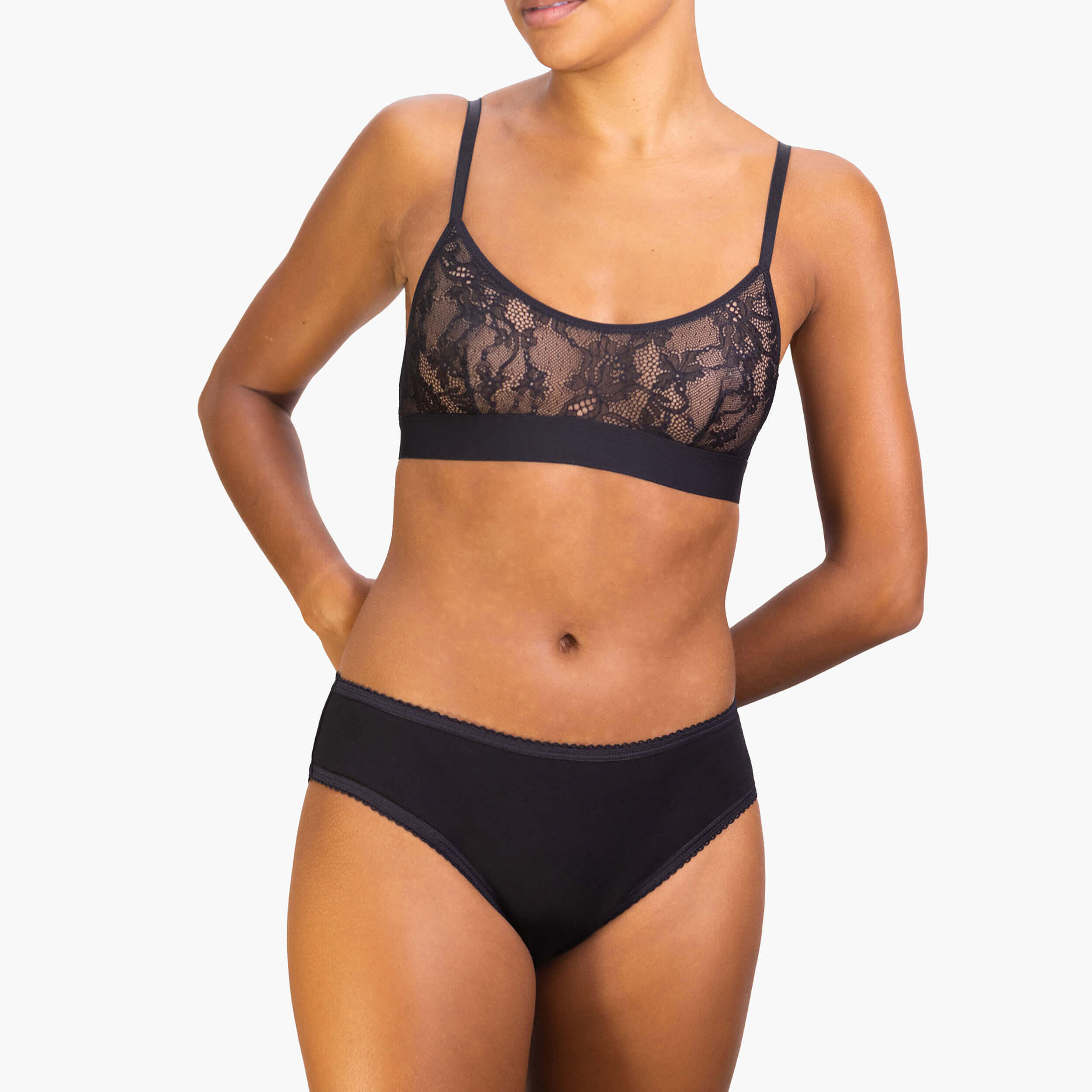 Réjeanne - Culotte Menstruelle - Flux Moyen - Gaïa - Culotte - Noir - 42 M/l - Decathlon