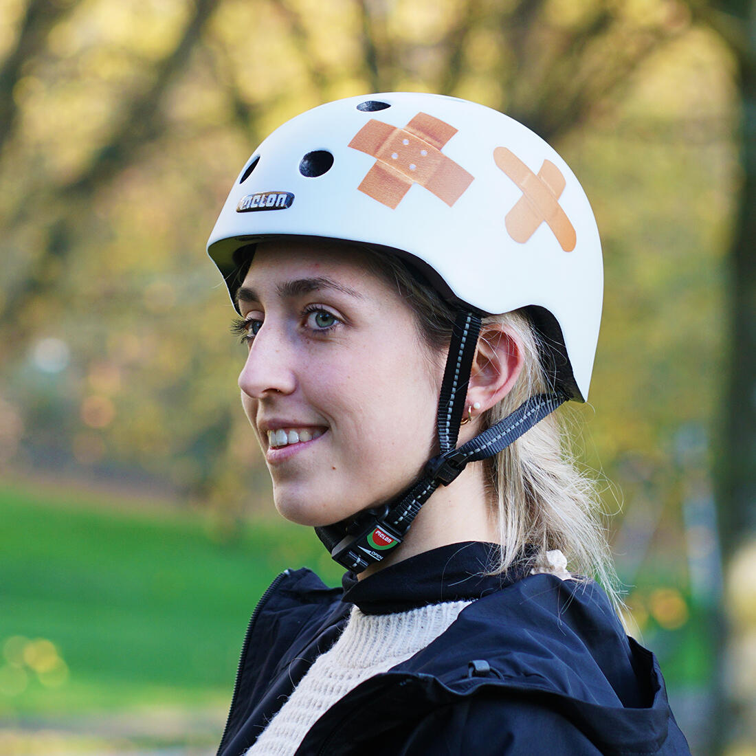 City-Fahrradhelm "All Stars", plastered white matt 2/7