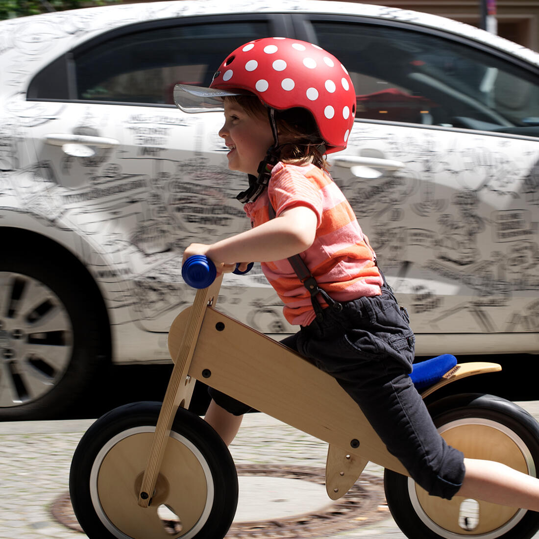 City-Fahrradhelm "All Stars", Dotty White 2/7