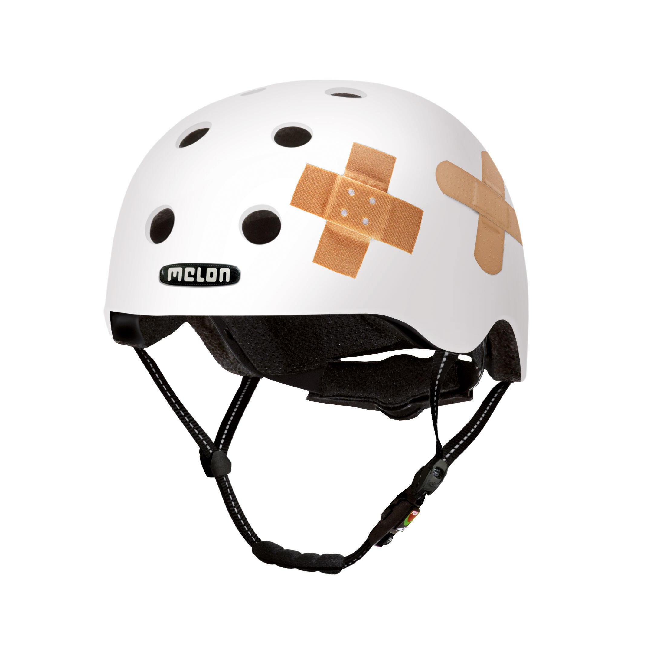 Melon  White Plasterouge helmet