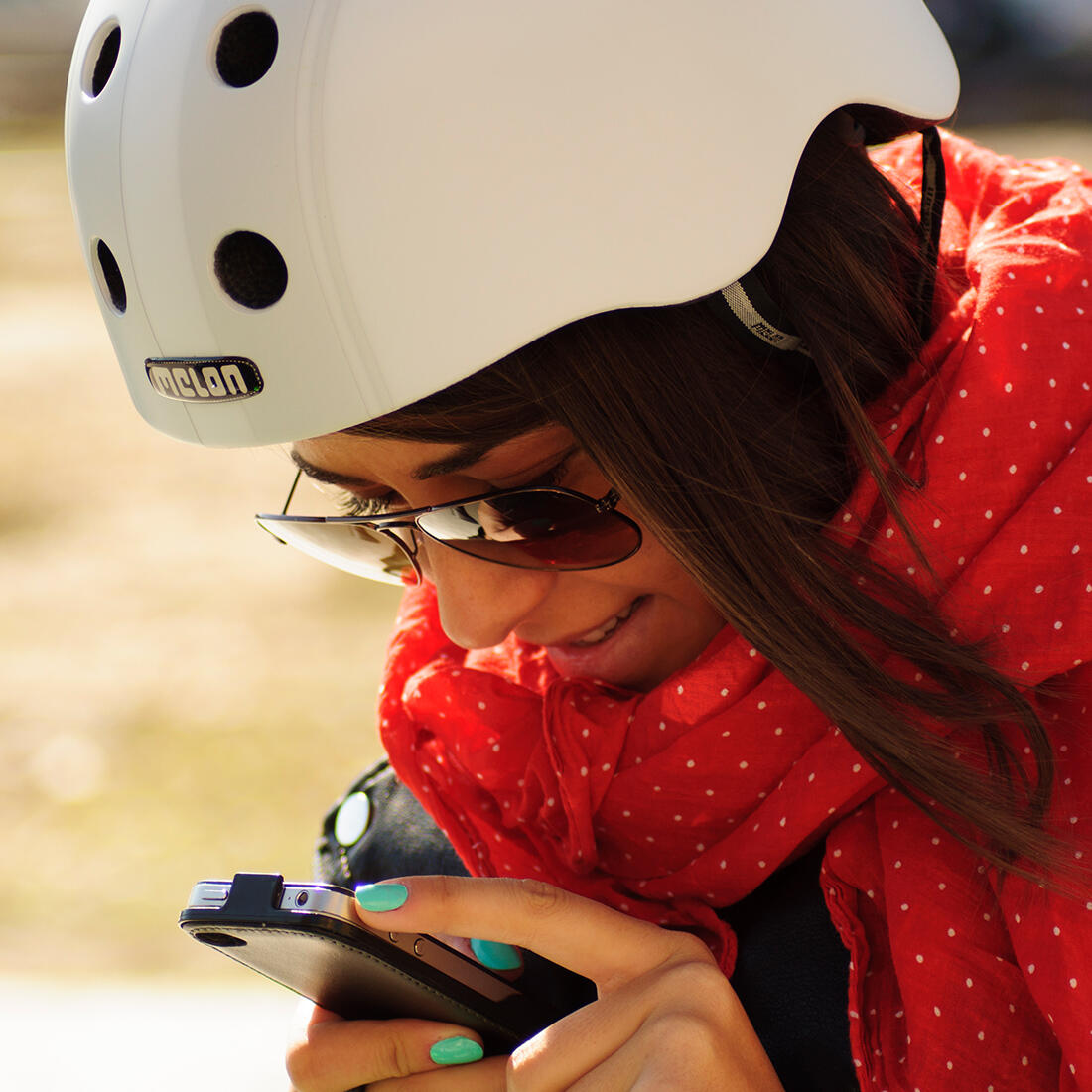 Melon  Decent Double gray helmet (matte)