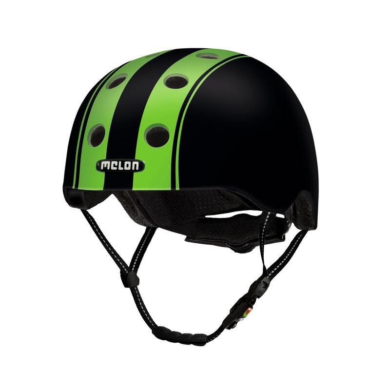 Melon  Casque  Double  Noir Vert