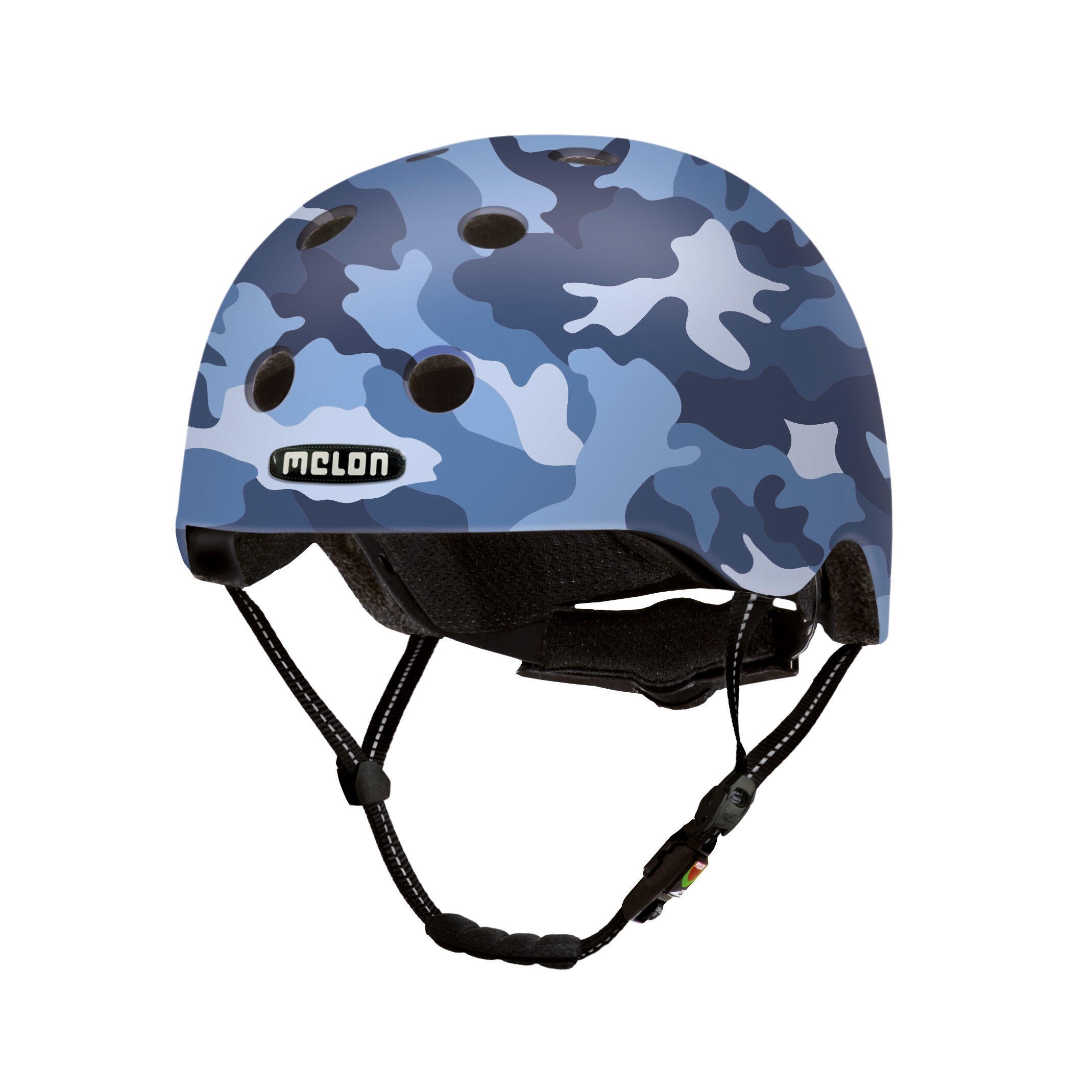 Melon - Casque Melon Camouflage Blue Léger Et Ventilé - Casque - Bleu - 38 S - Decathlon