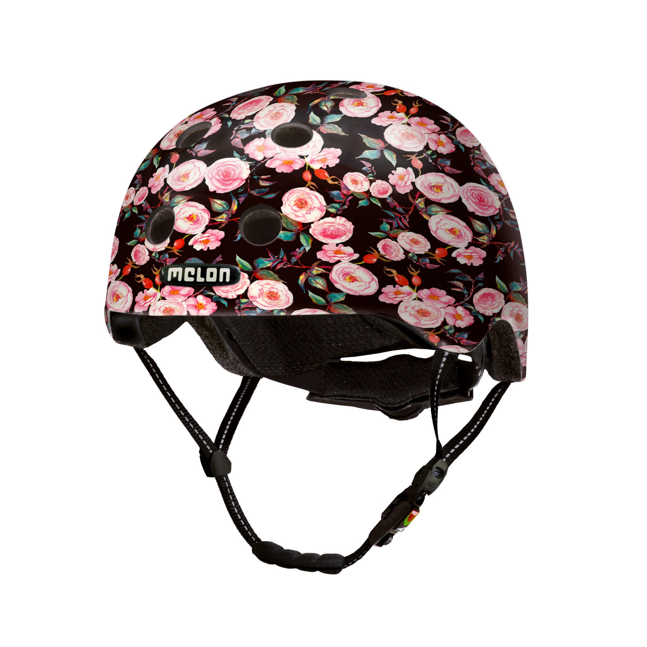 Kask rowerowy miejski „All Stars”, różany ogród matowy