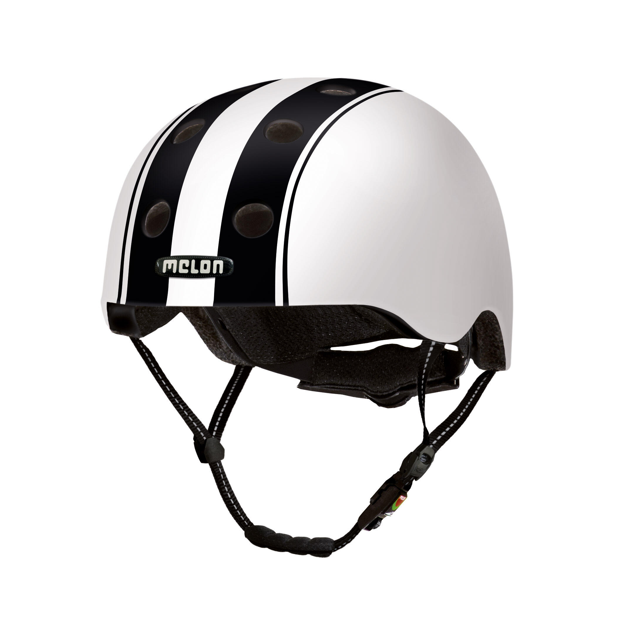 Melon - Casque Melon Urban Active Double Noir Blanc - Casque - Blanc|noir - 38 S - Decathlon