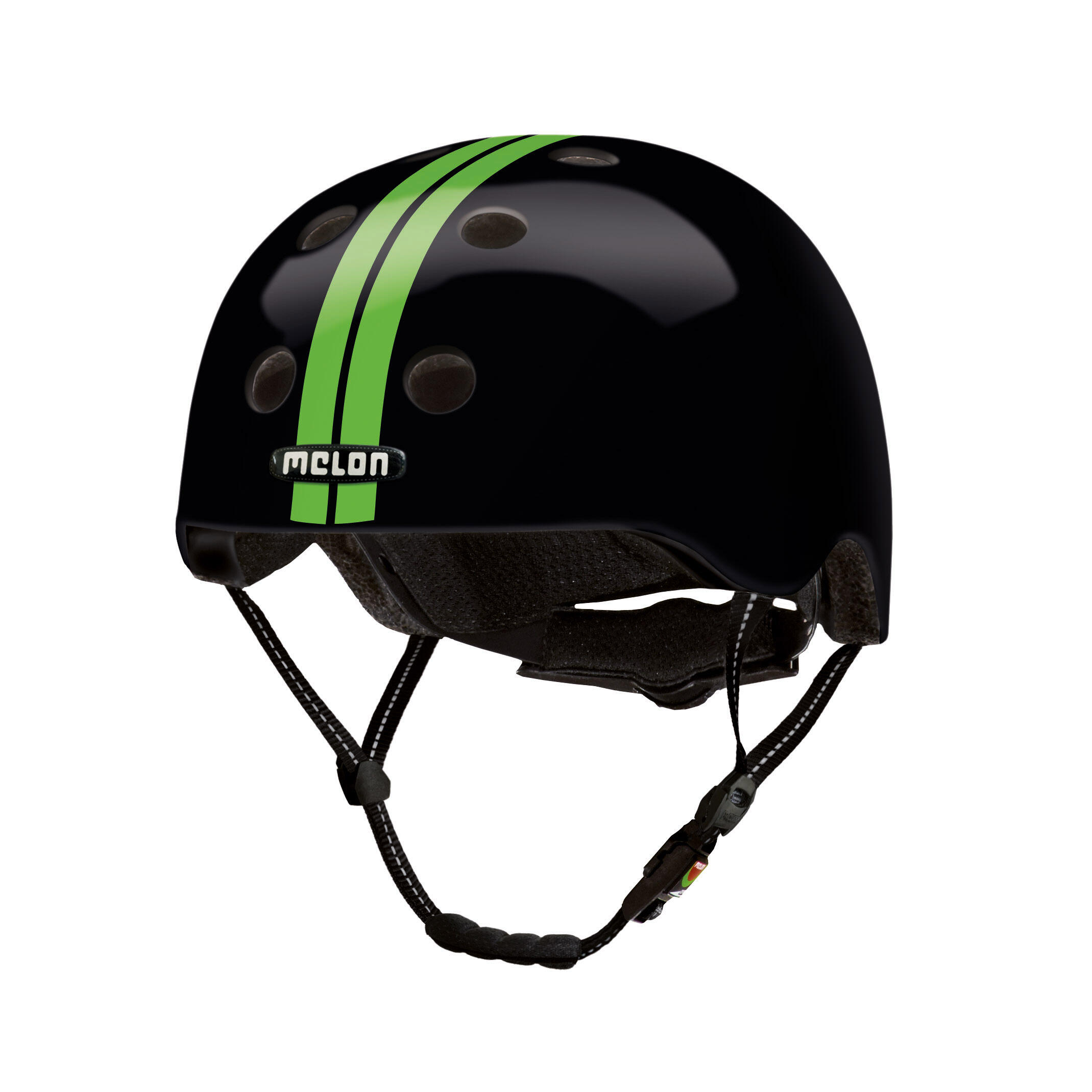Melon - Casque Melon Straight Vert Noir Léger Avec Visière Et Molette - Casque - Noir|vert - Decathlon