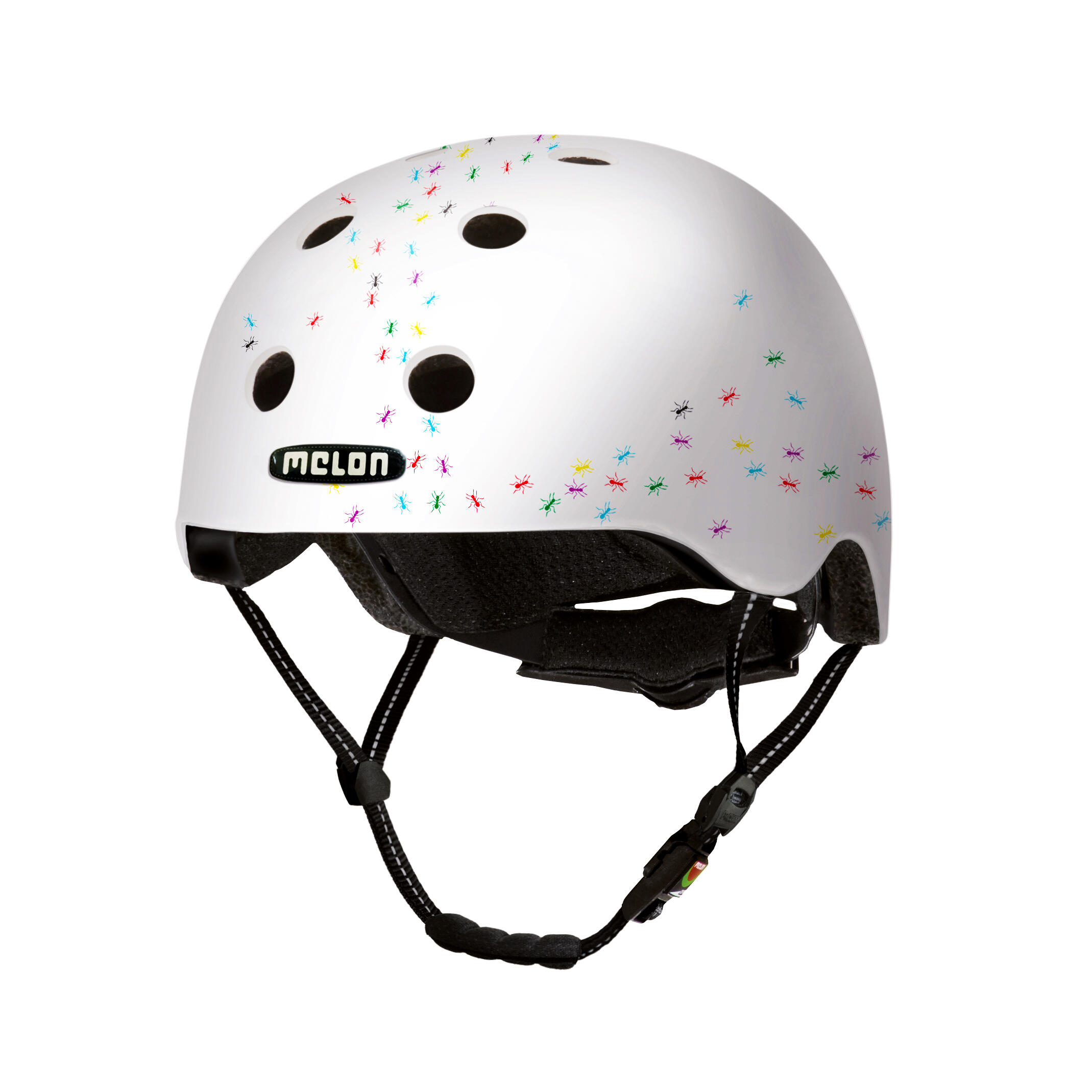 Melon - Casque De Vélo Urbain « All Stars », Pop Ants - Casque - Blanc|multicolore - 38 S - Decathlon