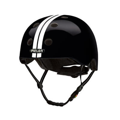 Melon urban active fietshelm m-l - stijlvol in wit en zwart
