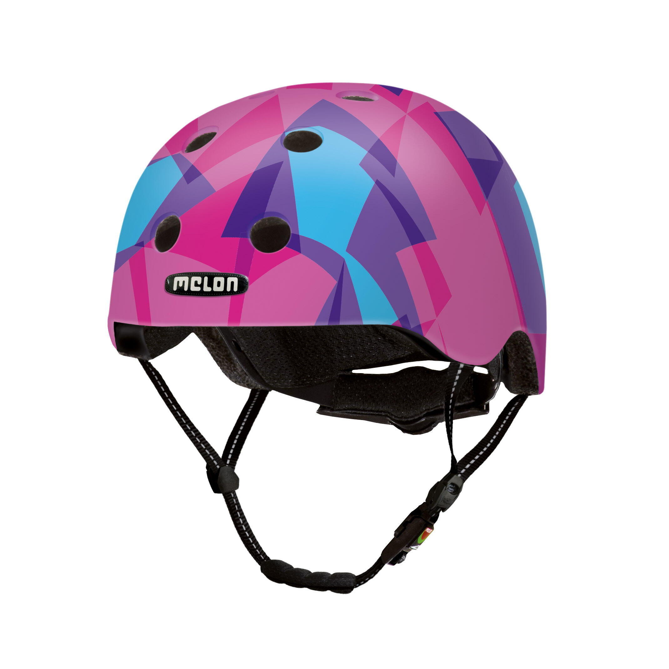 Melon - Casque De Vélo Urbain « Mosaique », Couleur Bonbon Mat - Casque - Bleu|rose|violet - 38 S - Decathlon